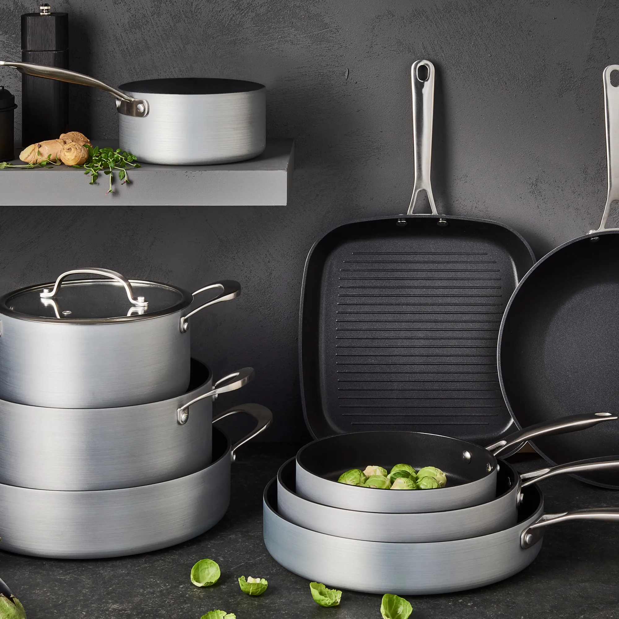 Best CASA Kastrol Casseruola Con Coperchio Argentato