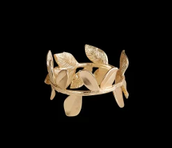 Clearance CASA Leafs Anello Portatov Dorato