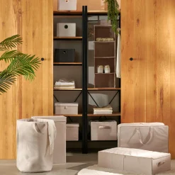 New CASA Linolux Cesto Biancheria Beige