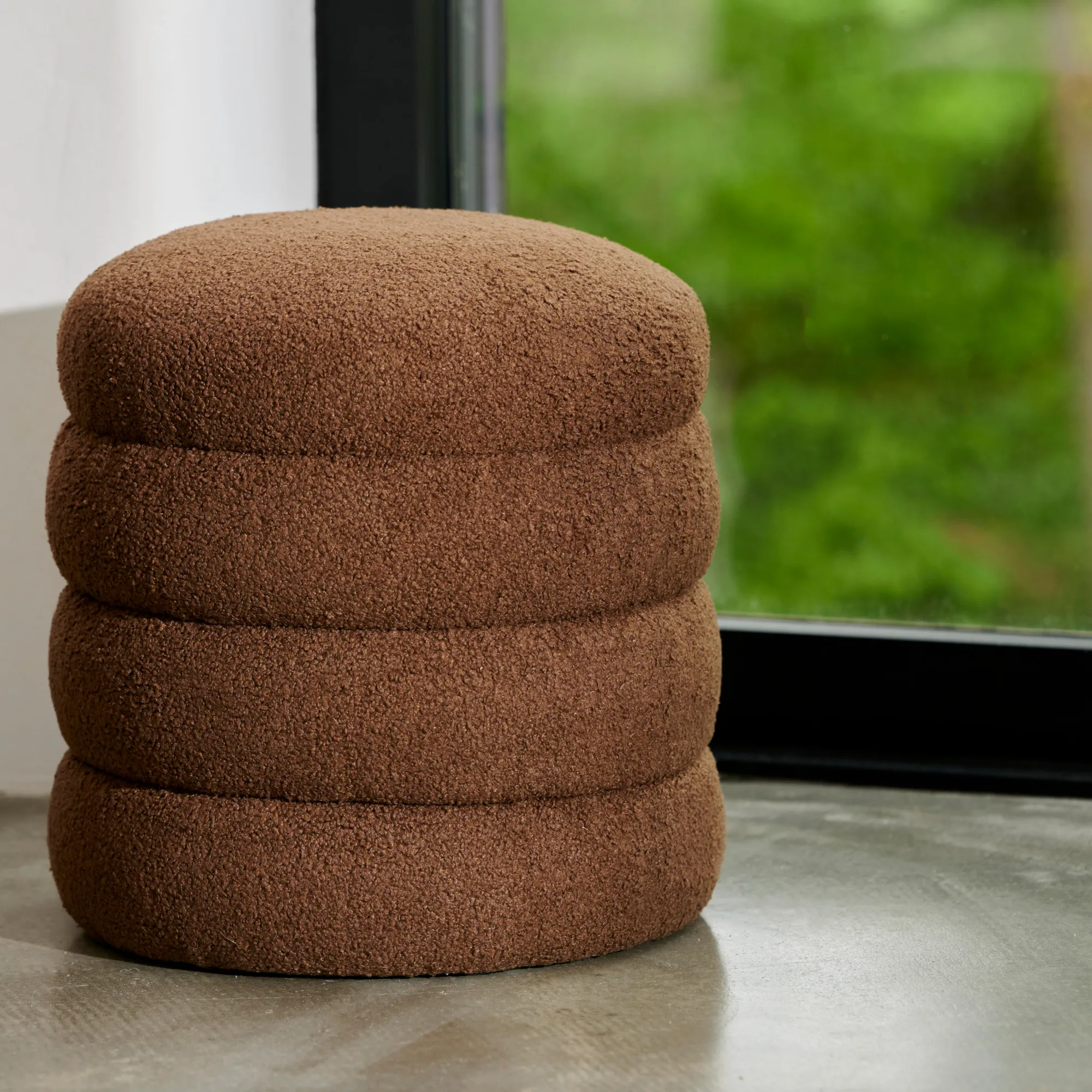 New CASA Lobby Pouf: Marrone