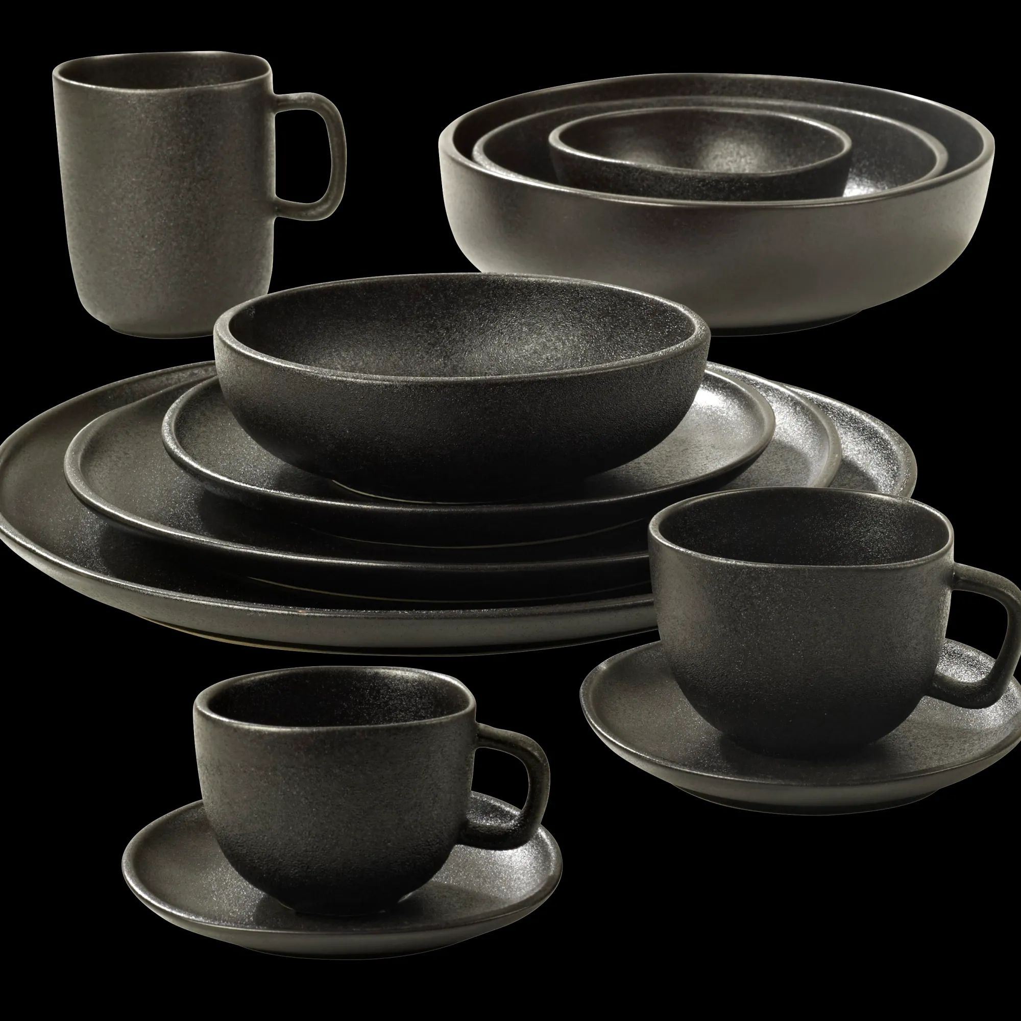 Online CASA Magma Tazza & Piattino Espresso Nero
