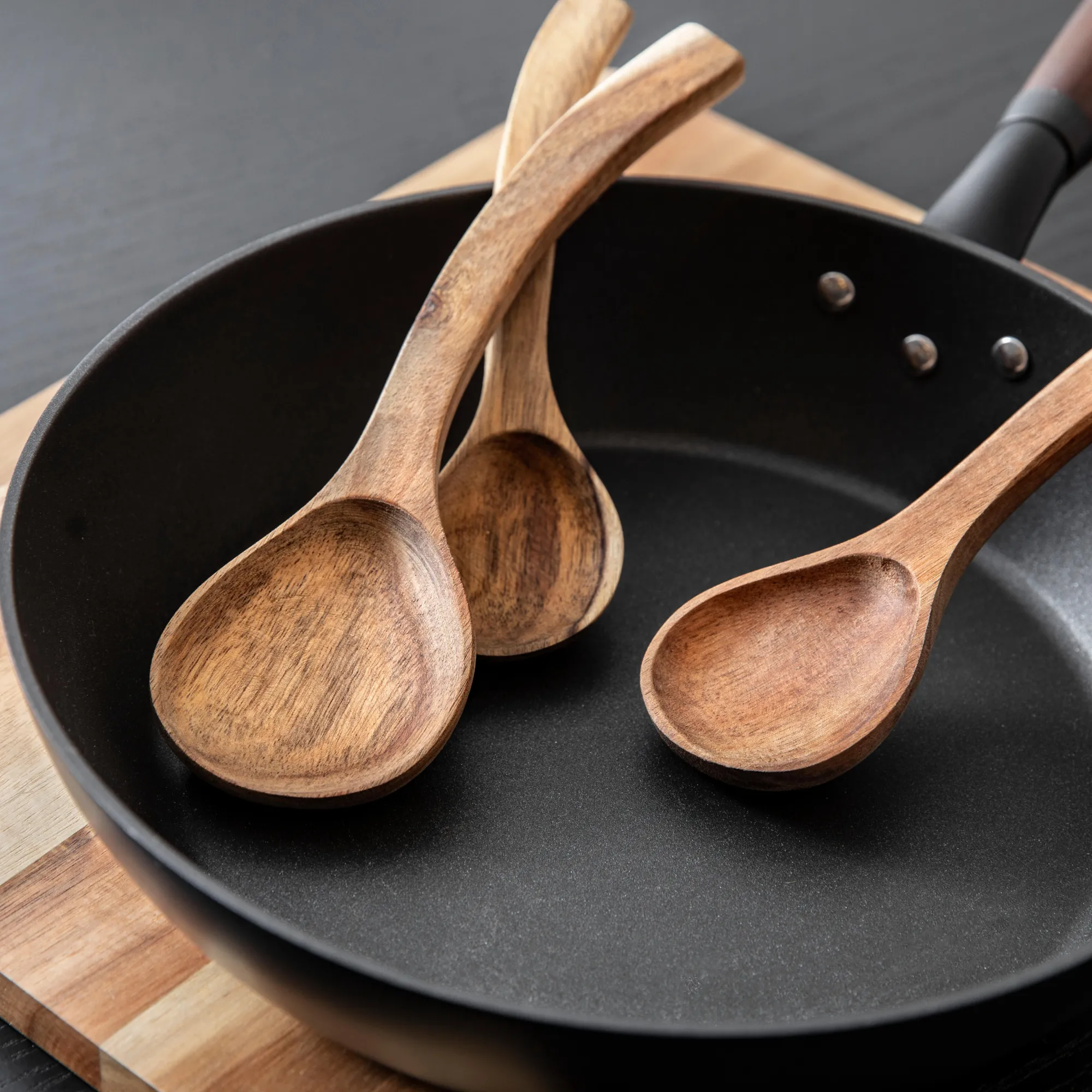 Hot CASA Marcus Cucchiai Set Di 3 Naturale