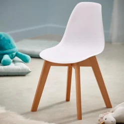 Discount CASA Mathias Sedia Per Bambini Bianco, Naturale