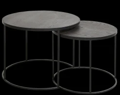 Outlet CASA Memphis Tavolini Set Di 2 Gambe Nero