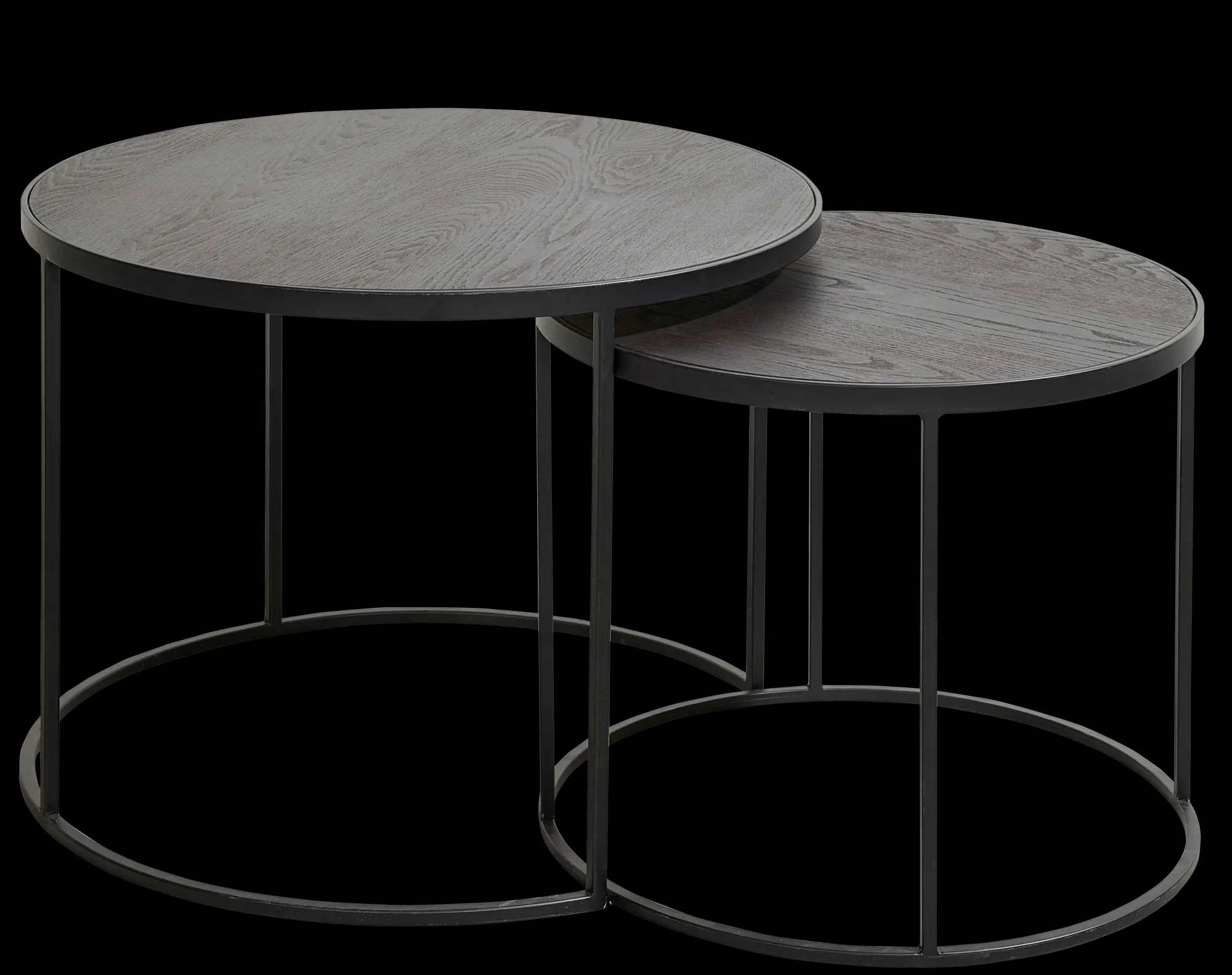 Outlet CASA Memphis Tavolini Set Di 2 Gambe Nero