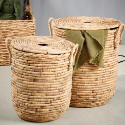 Clearance CASA Miley Cesto Per Biancheria Con Coperchio E Manici Naturale