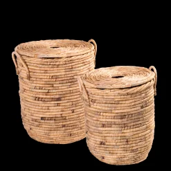 Clearance CASA Miley Cesto Per Biancheria Con Coperchio E Manici Naturale