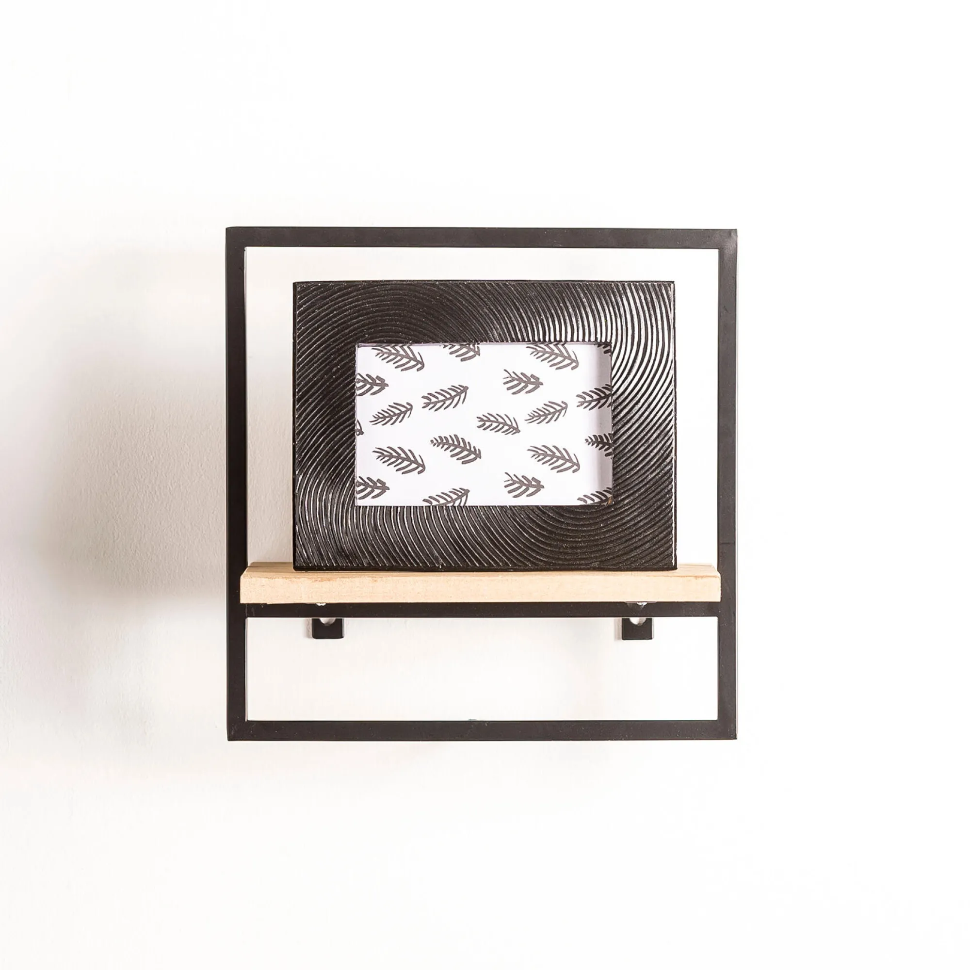 CASA Mix&Match Organiser Da Parete Nero, Naturale