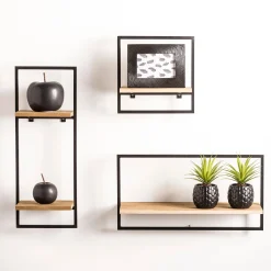 Hot CASA Mix&Match Organiser Da Parete Nero, Naturale