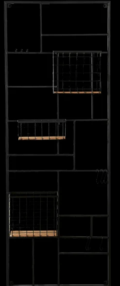 Outlet CASA Modular Cesto Di Metallo Nero