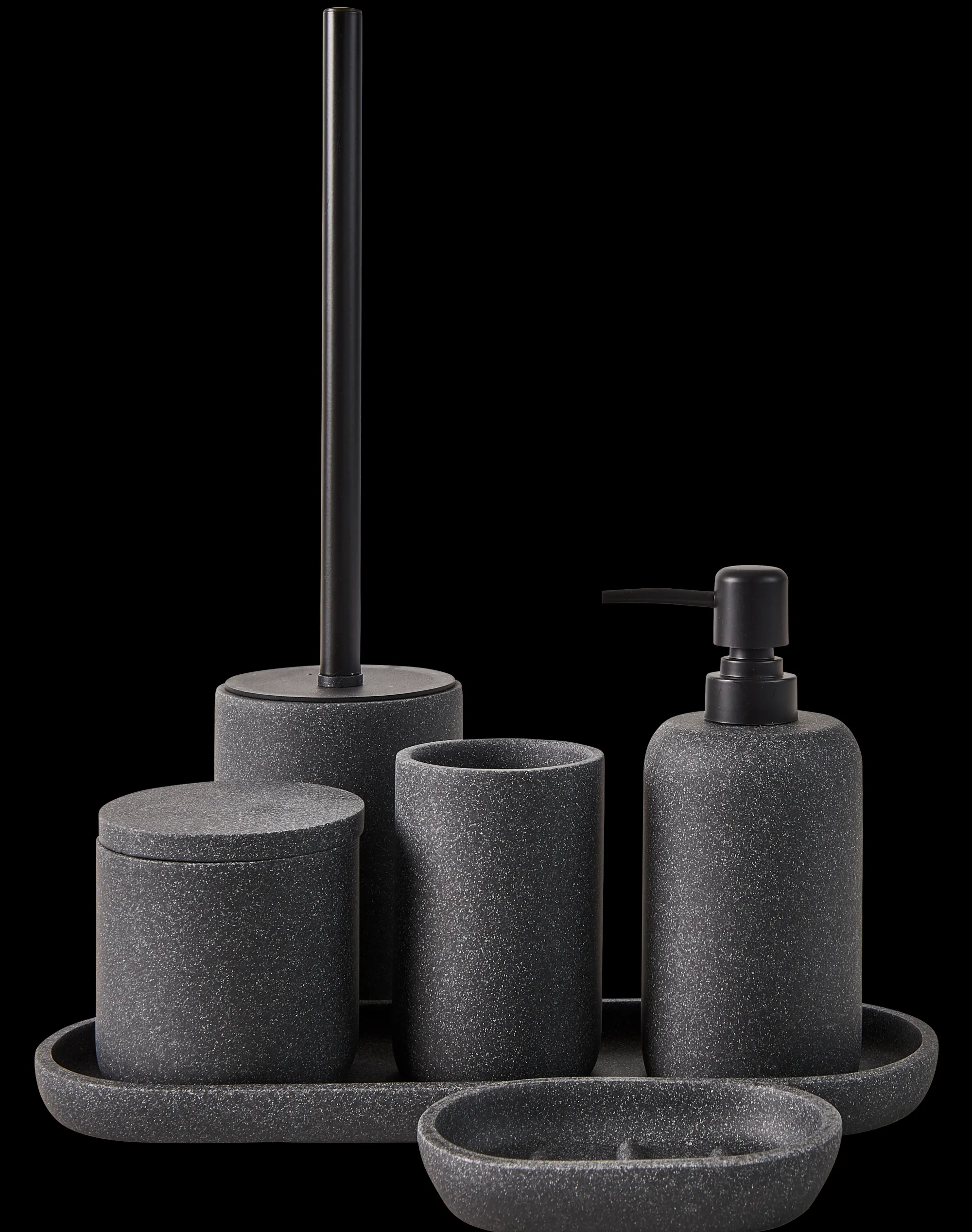 Discount CASA Moon Portaspazzolino Grigio Scuro