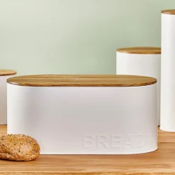 CASA Nagini Contenitore Per Pane Bianco, Naturale