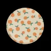 Clearance CASA Naranja Vassoio Rotondo Bianco, Arancione