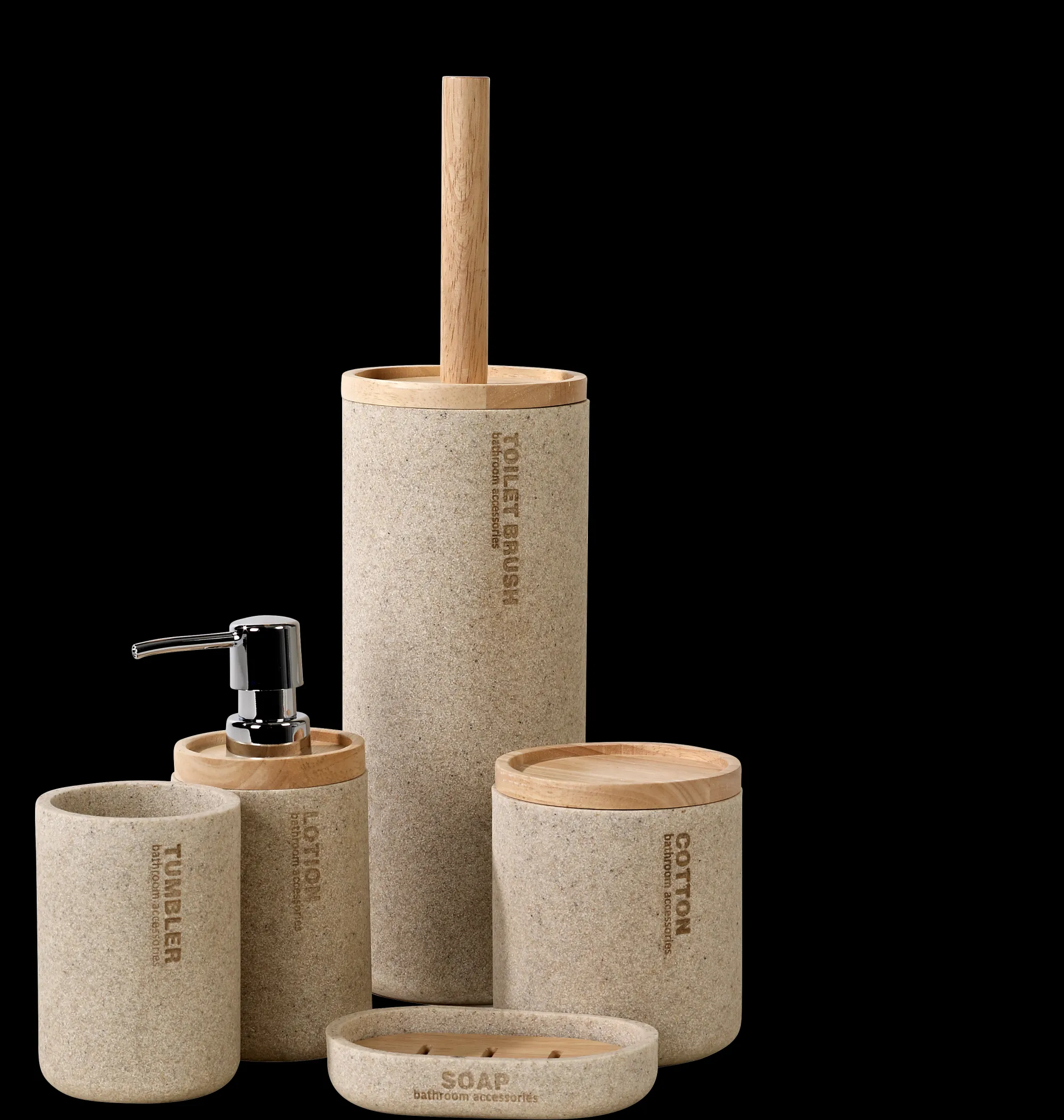 Hot CASA New Resin Bicchiere Porta Spazzolino Naturale