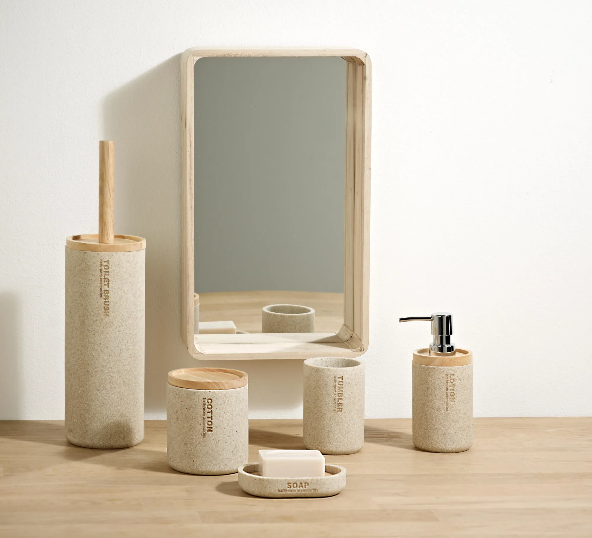 CASA New Resin Scopino Wc In Supporto Naturale