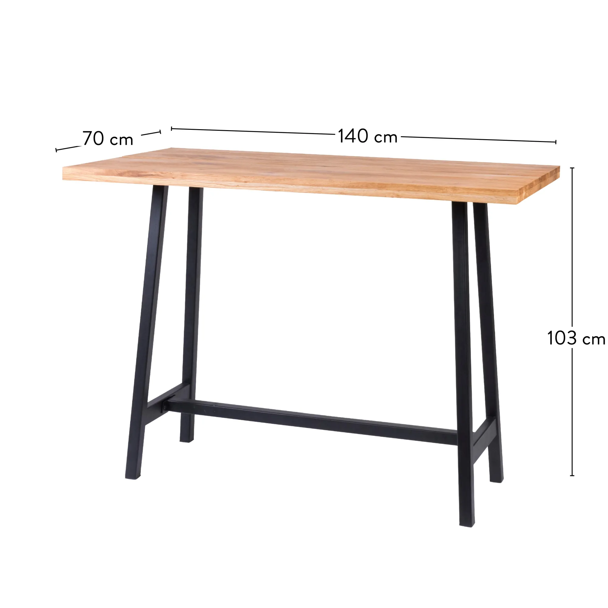 Outlet CASA Oak Split Tavolo Da Bar Naturale
