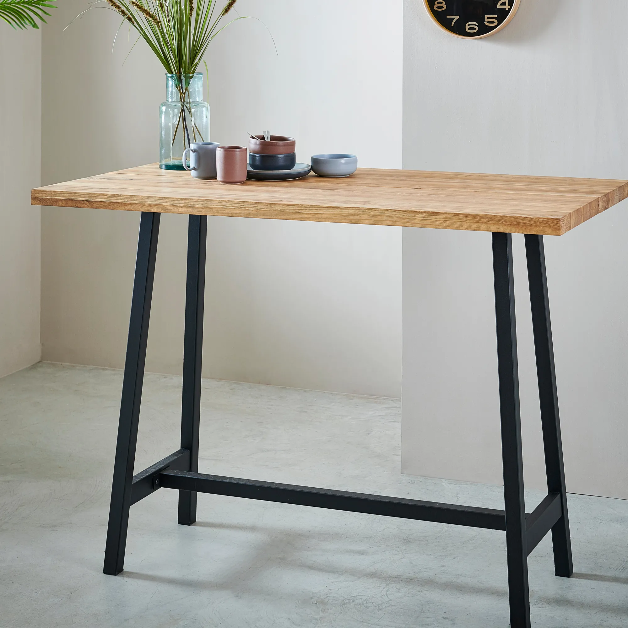 Outlet CASA Oak Split Tavolo Da Bar Naturale