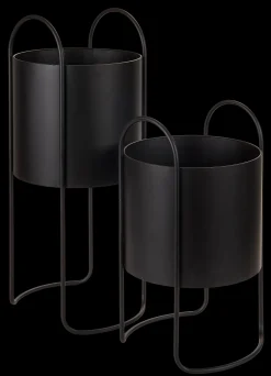 Outlet CASA Olga Vaso Per Piante Nero