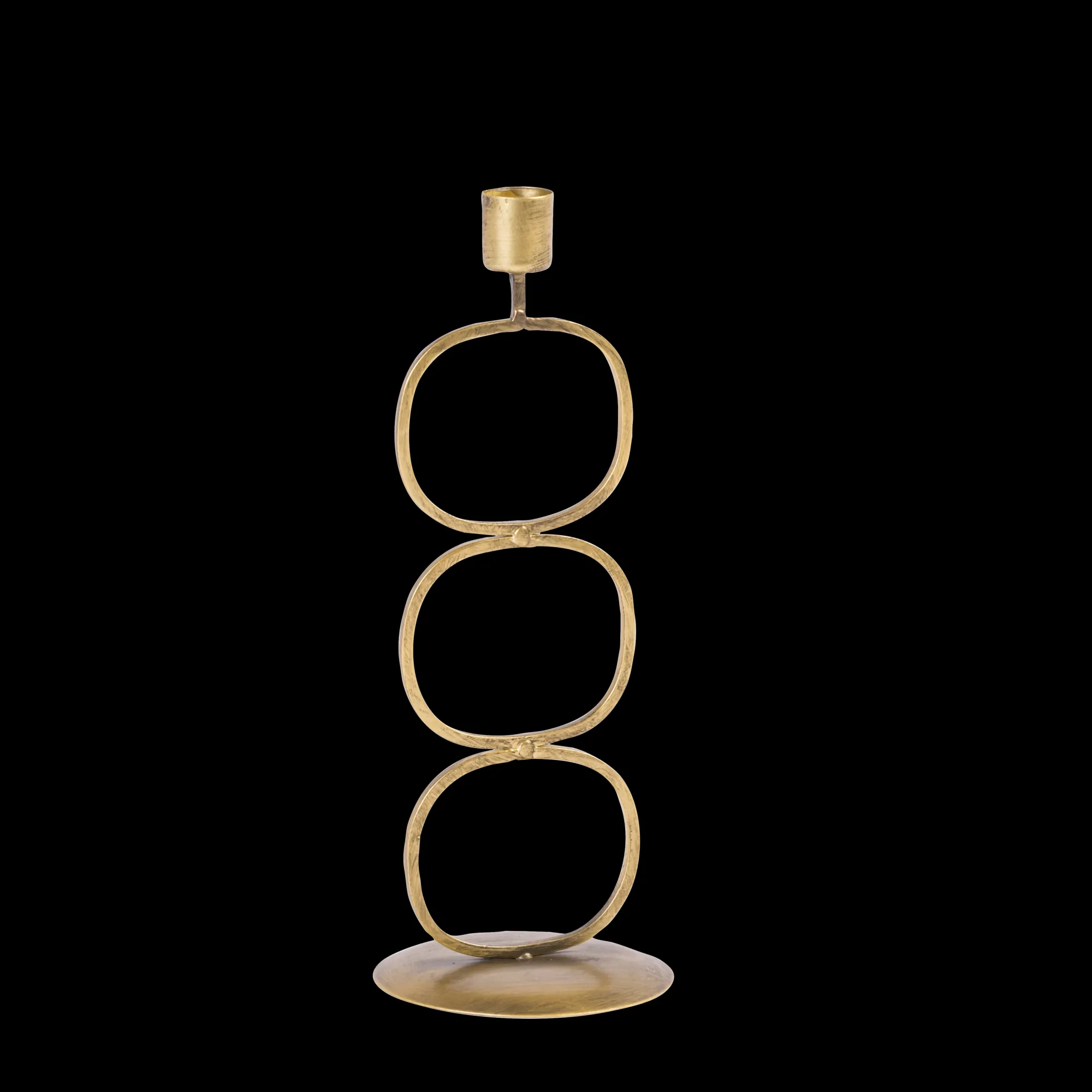 Outlet CASA Oval Portacandela Dorato