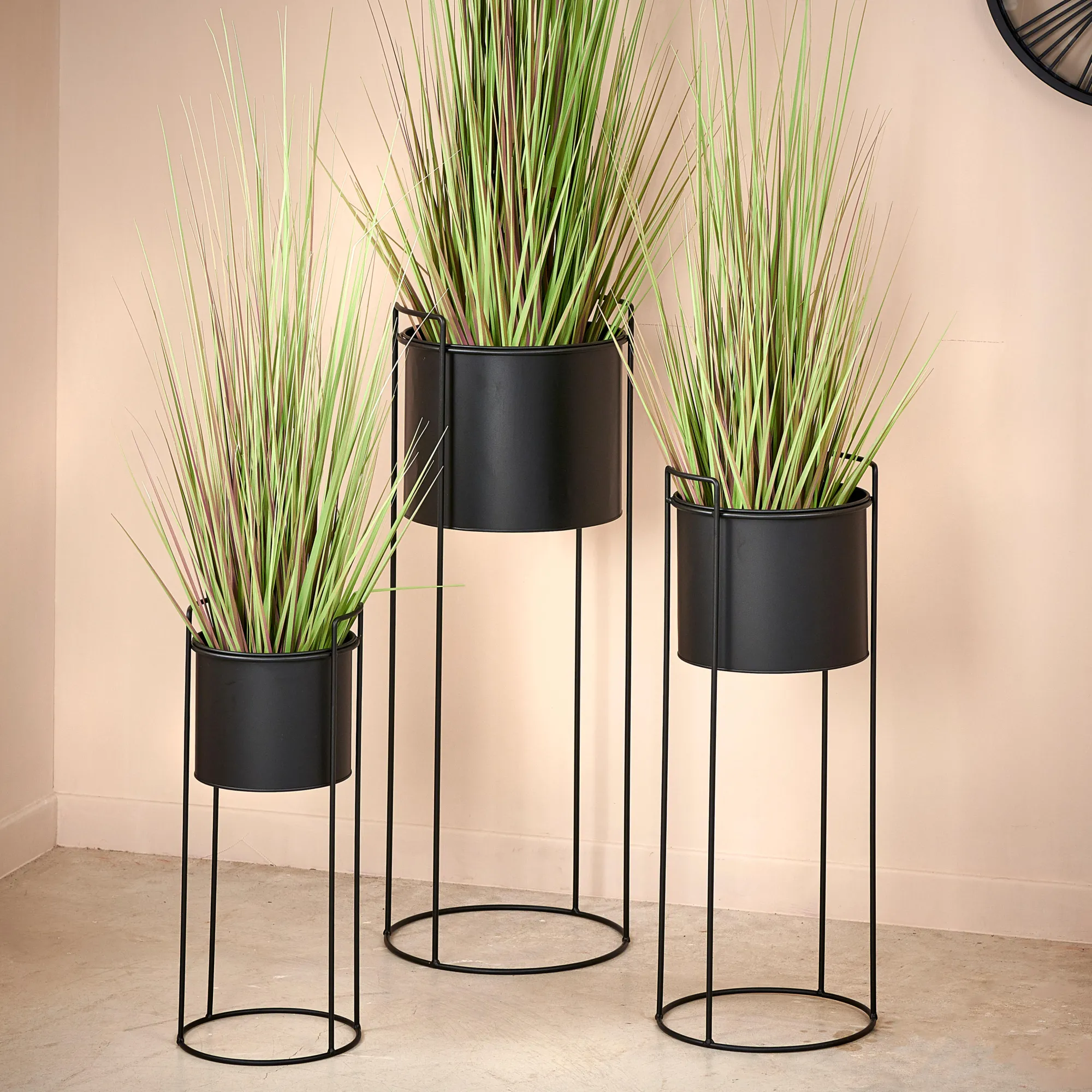 Best CASA Pluto Vaso Per Piante Nero