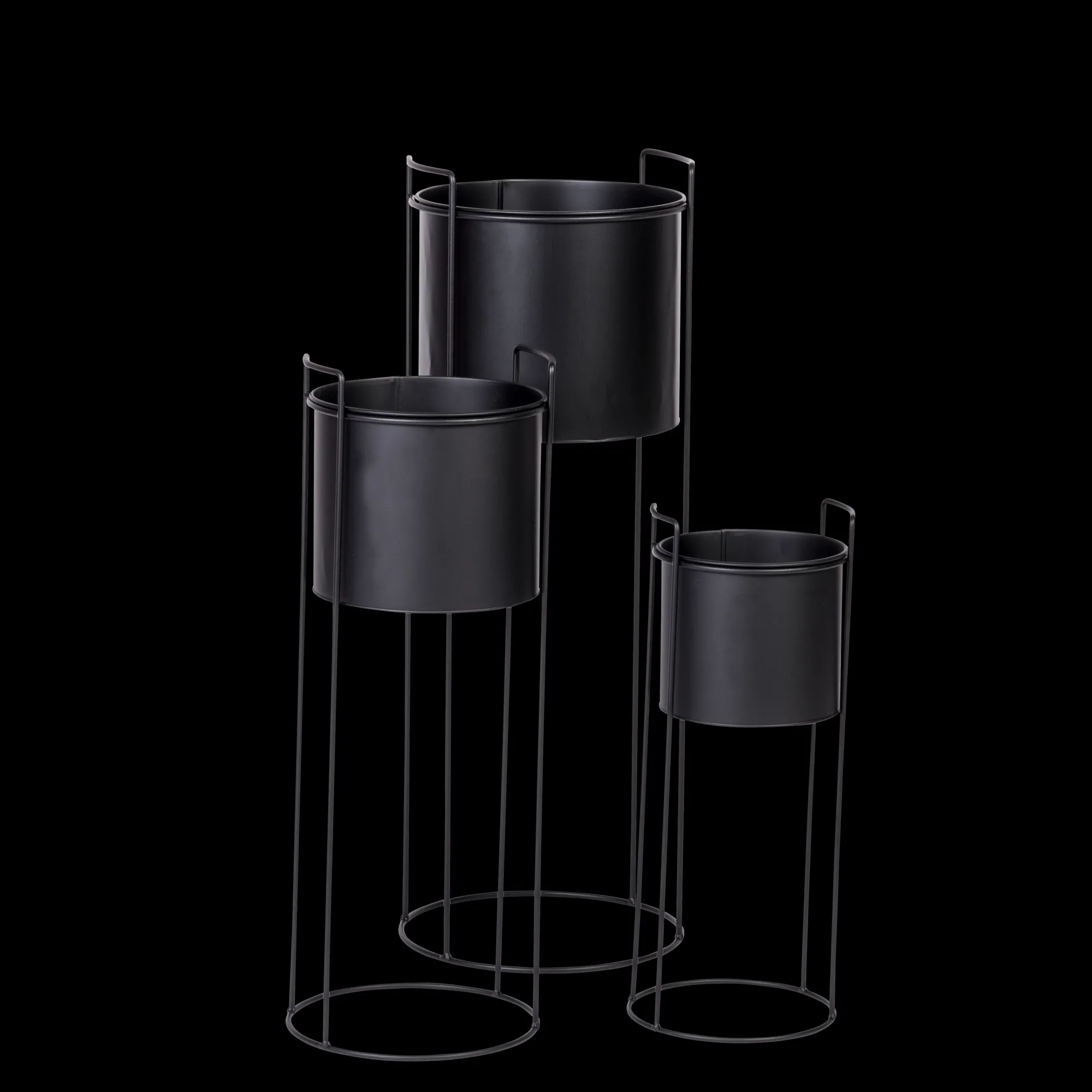 Best CASA Pluto Vaso Per Piante Nero