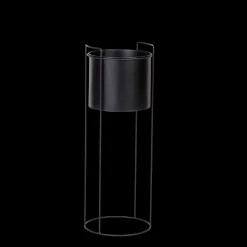 New CASA Pluto Vaso Per Piante Nero