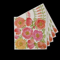 Hot CASA Poppy Set Di 20 Tovaglioli Rosso