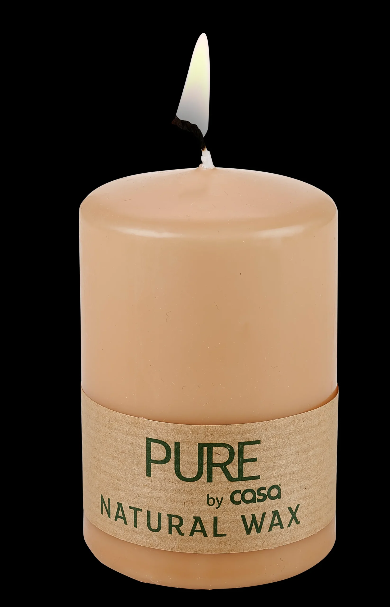 Outlet CASA Pure Candela A Cilindro Beige