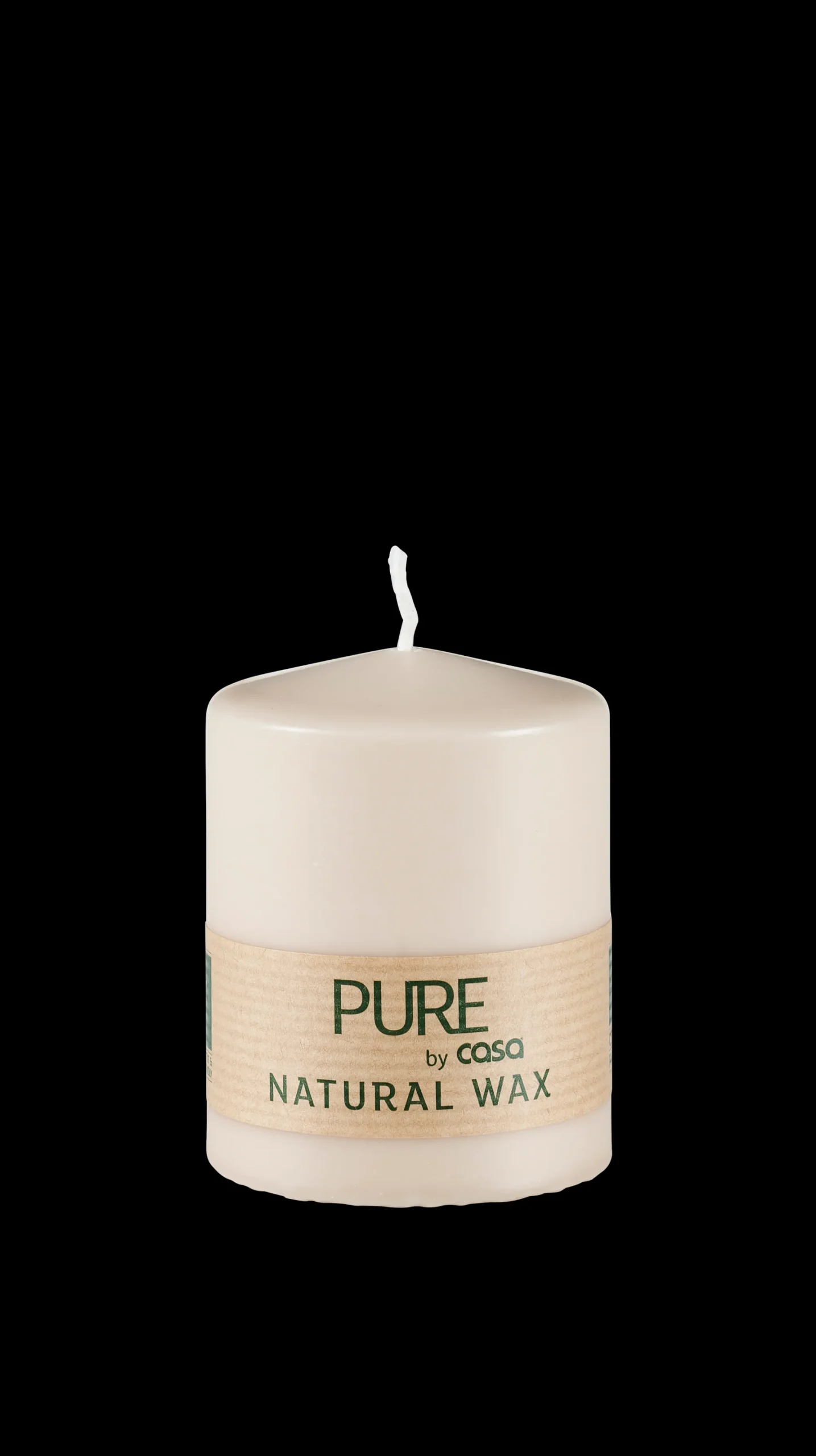 Best CASA Pure Candela Cilindrica Marrone Chiaro