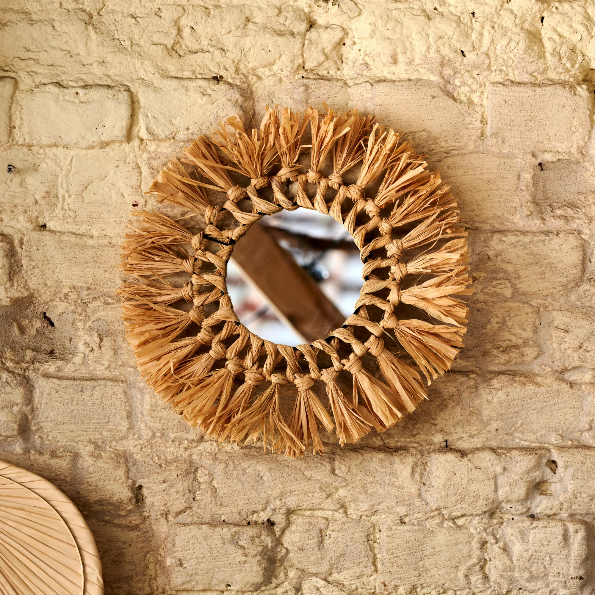 Sale CASA Raffia Specchio Naturale
