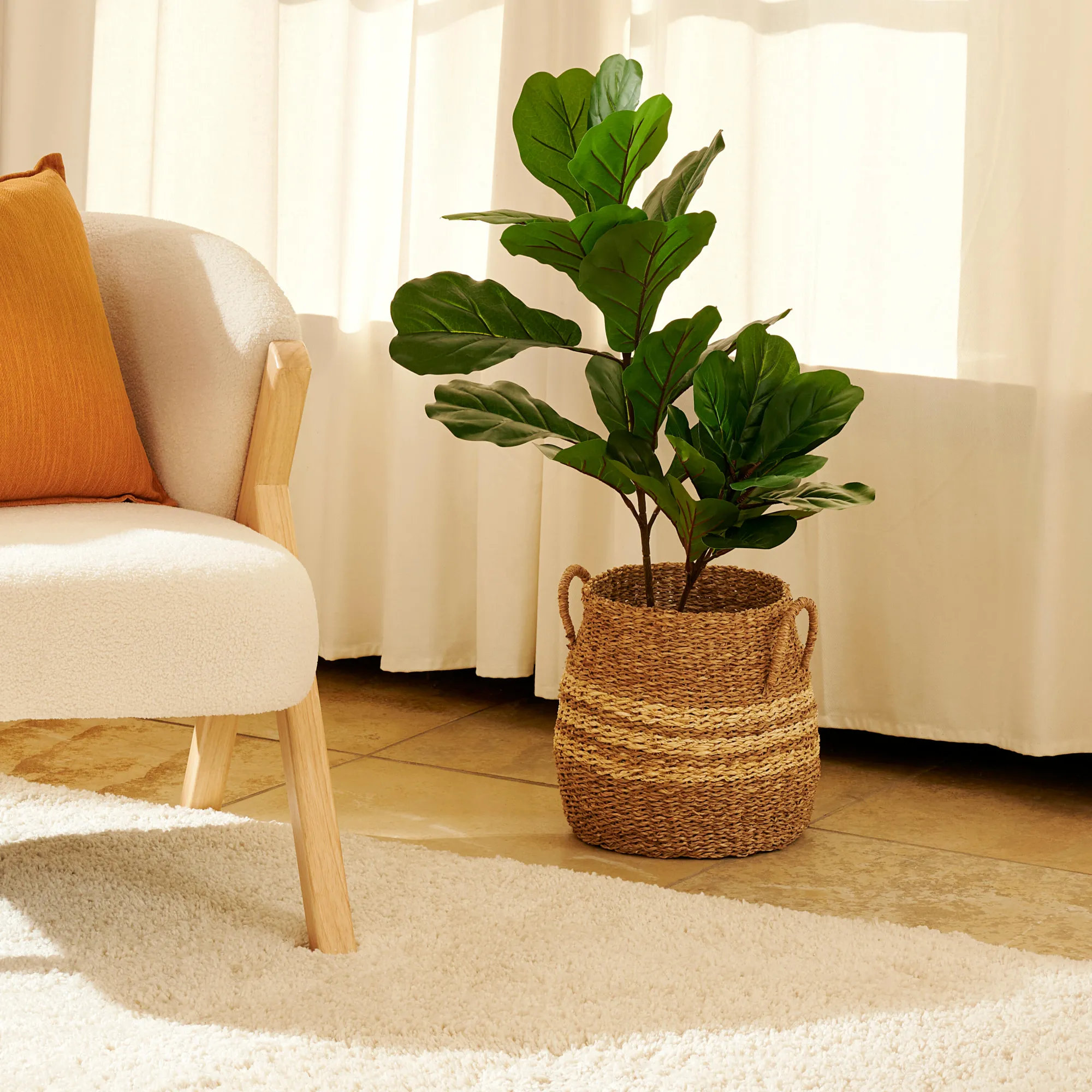 Hot CASA Rayas Cesto S Naturale