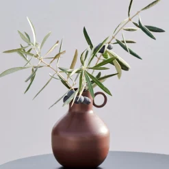 Outlet CASA Rondo Vaso Marrone Scuro