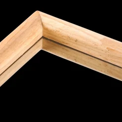 Best CASA Rubberwood Specchio Naturale