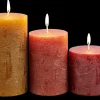 Sale CASA Rustic Candele Set Di 3 Marrone, Rosso, Verde