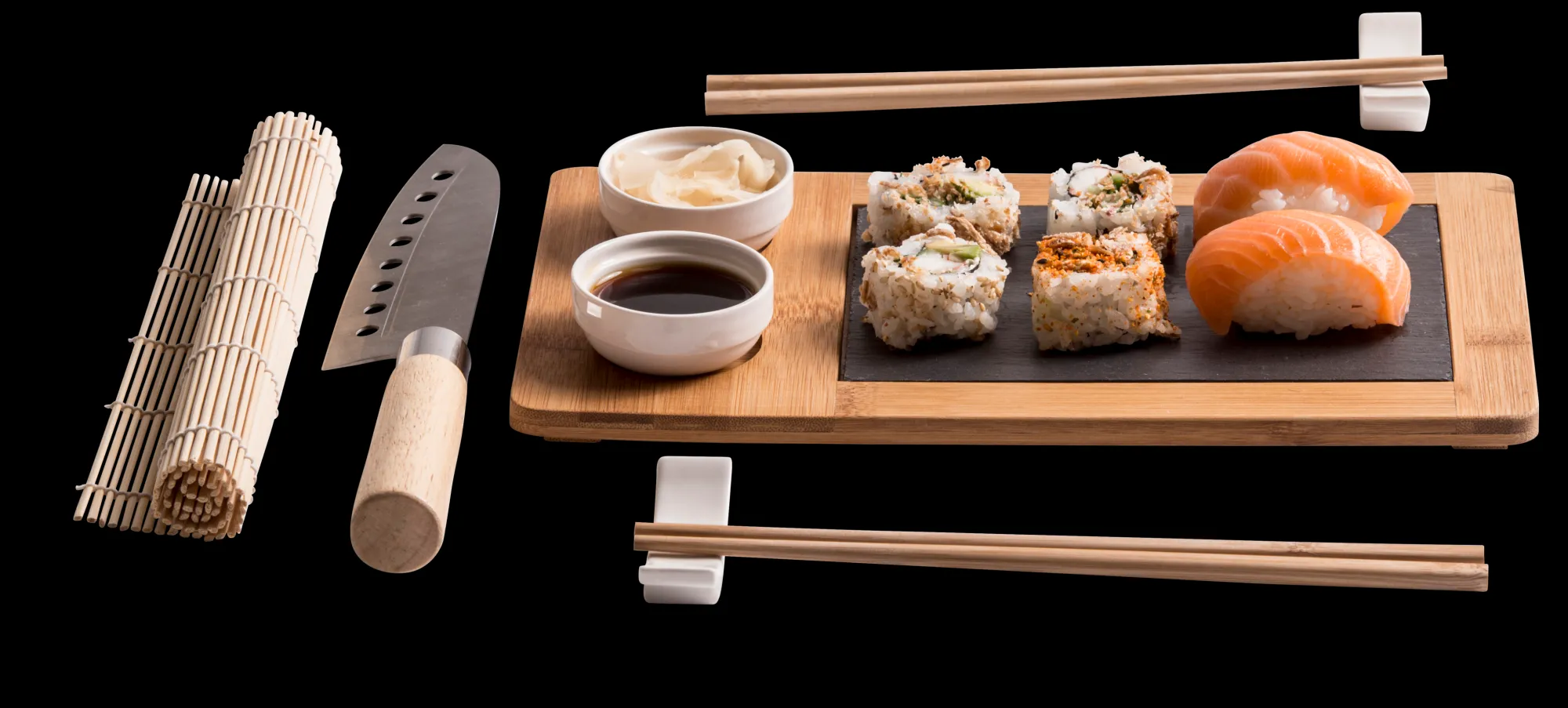 Hot CASA Samourai Set Per Sushi 10 Pezzi Naturale
