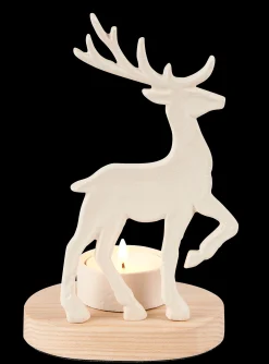CASA Scandy Deer Portalumini Bianco, Naturale