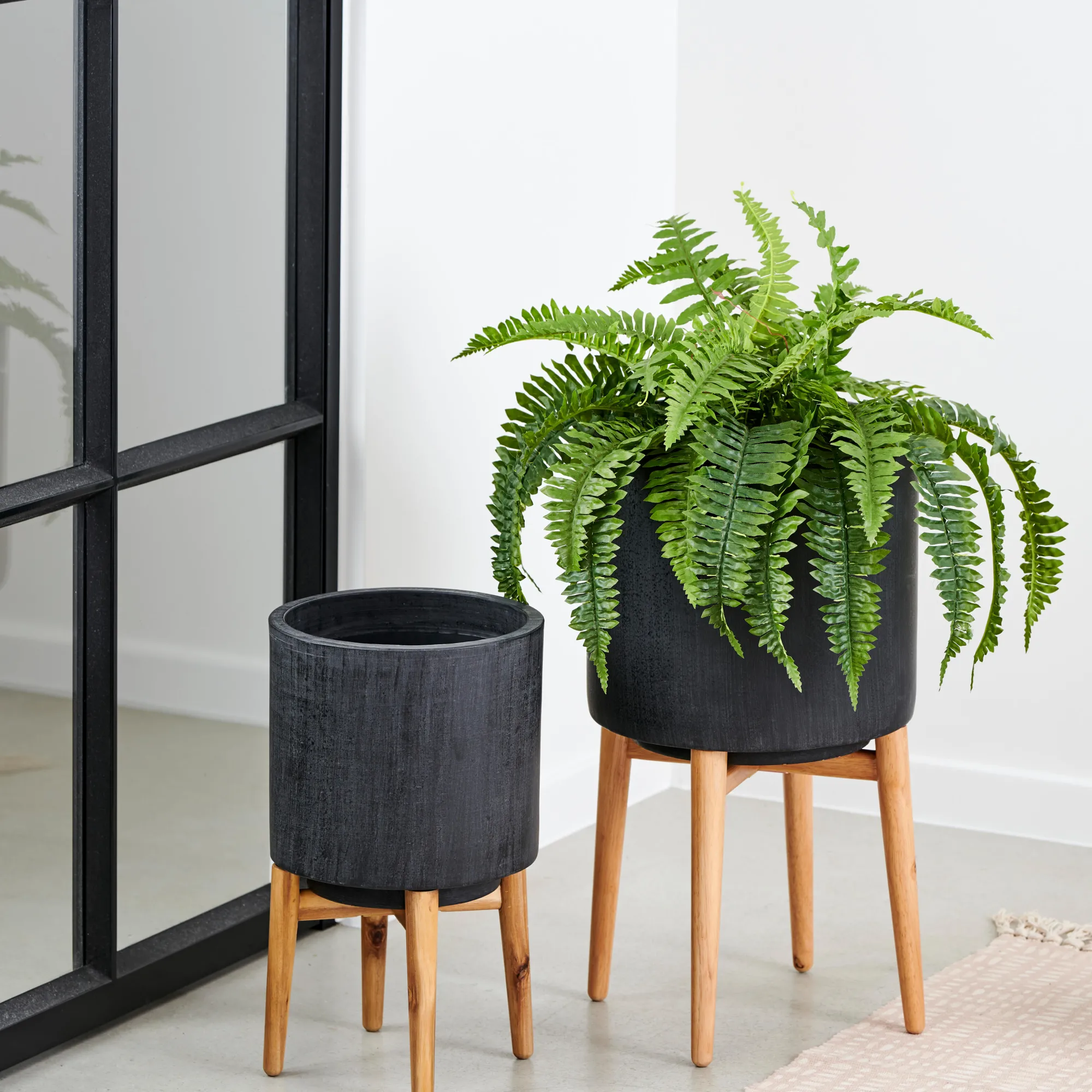 Clearance CASA Scuro Vaso Per Piante Nero
