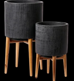 Clearance CASA Scuro Vaso Per Piante Nero