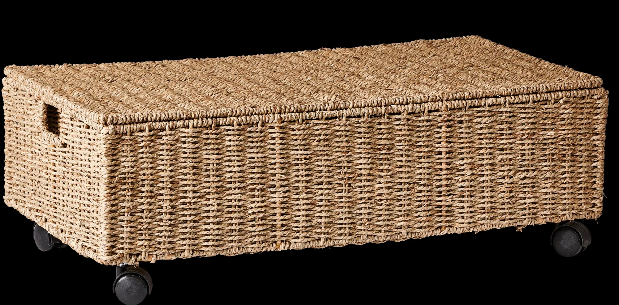 CASA Seagrass Box Portatutto Con Rotelle Naturale