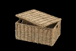 Hot CASA Seagrass Cesto Portatutto M Con Coperchio Naturale