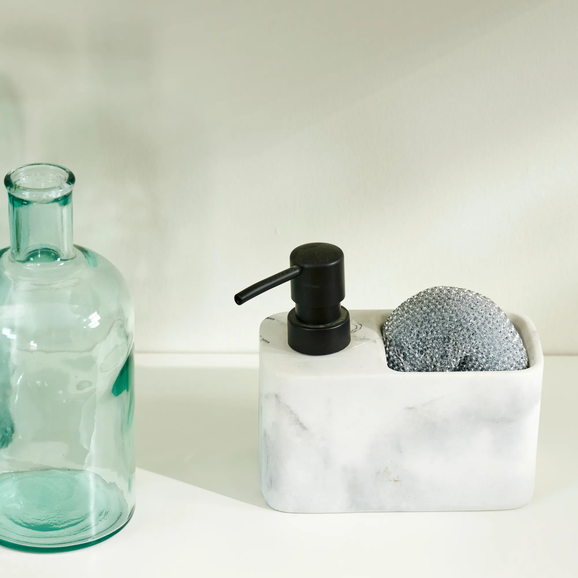 Online CASA Shadow Dispenser Sapone Con Spugna Nero, Bianco