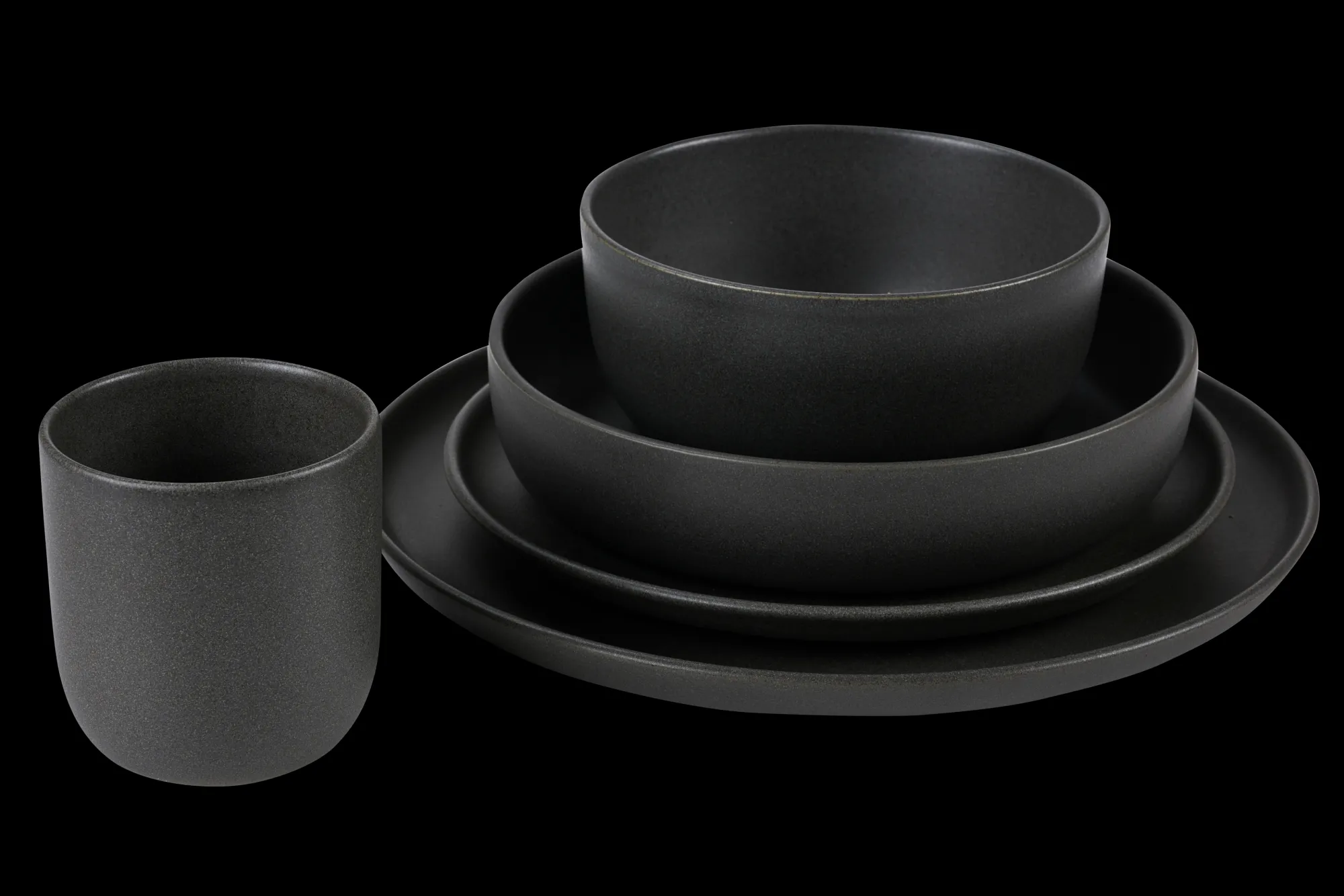 Sale CASA Soul Coal Piatto Per Dolci Grigio Scuro