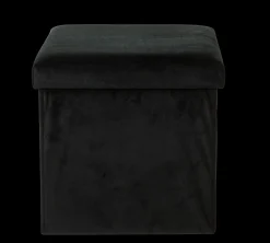 Hot CASA Stor Pouf Con Contenitore Nero