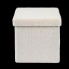 Clearance CASA Stor Pouf Pieghevole Con Contenitore Bianco