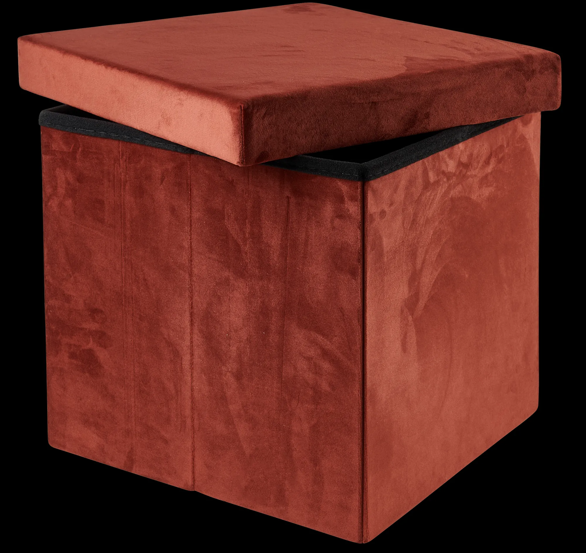 Discount CASA Stor Pouf Pieghevole Con Contenitore Bordeaux