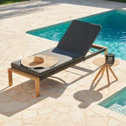 Best CASA Teak Luxe Lettino Naturale