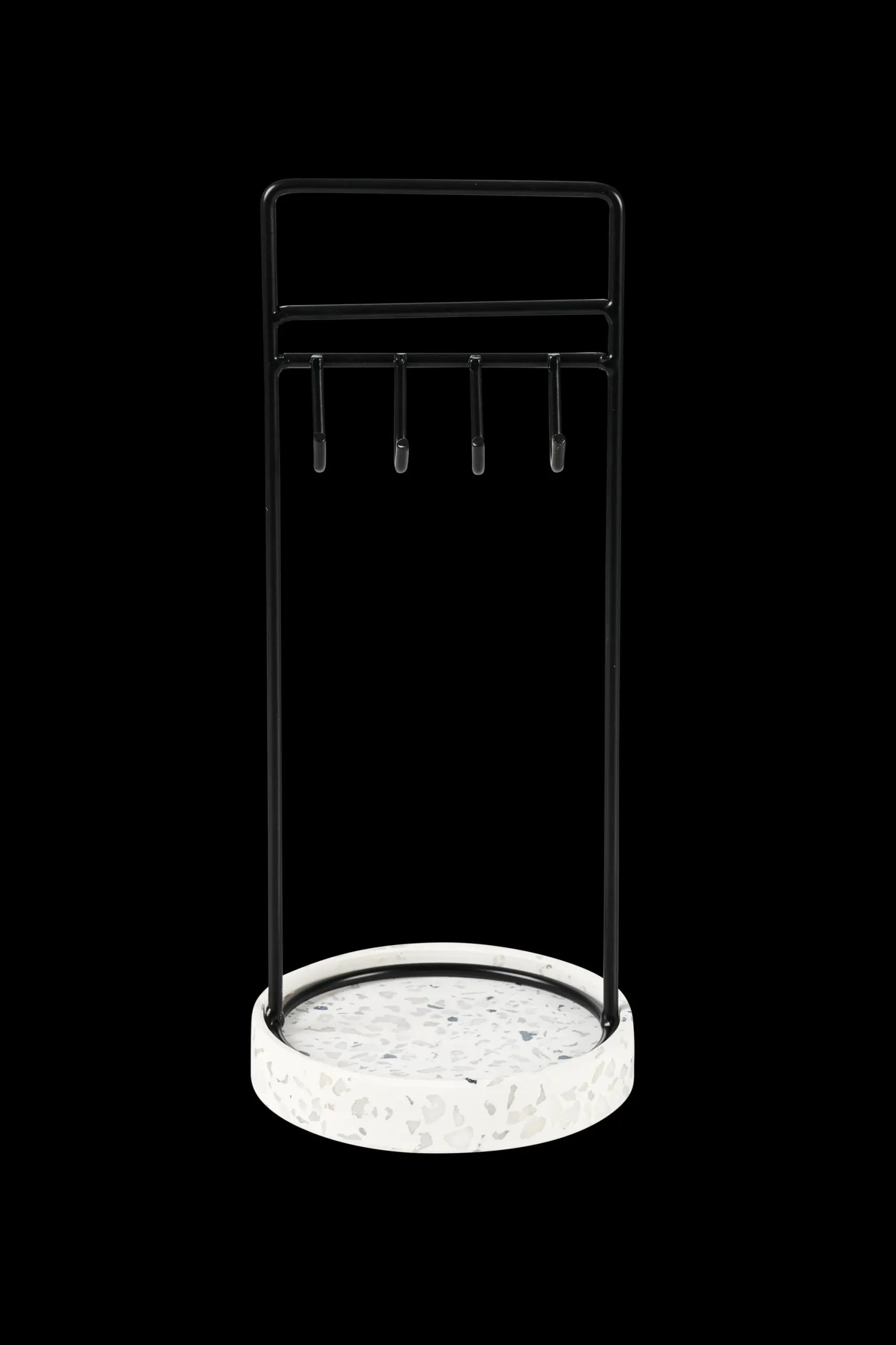 Clearance CASA Terrazzo Portagioielli Nero, Bianco, Grigio