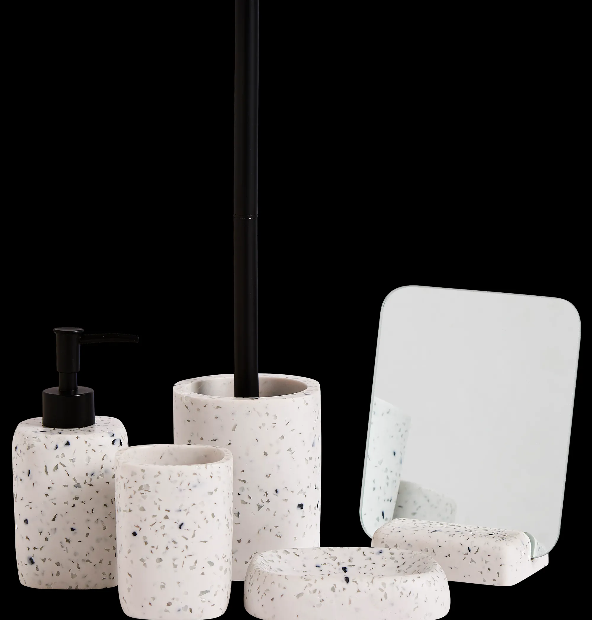 Discount CASA Terrazzo Portaspazzolino Bianco
