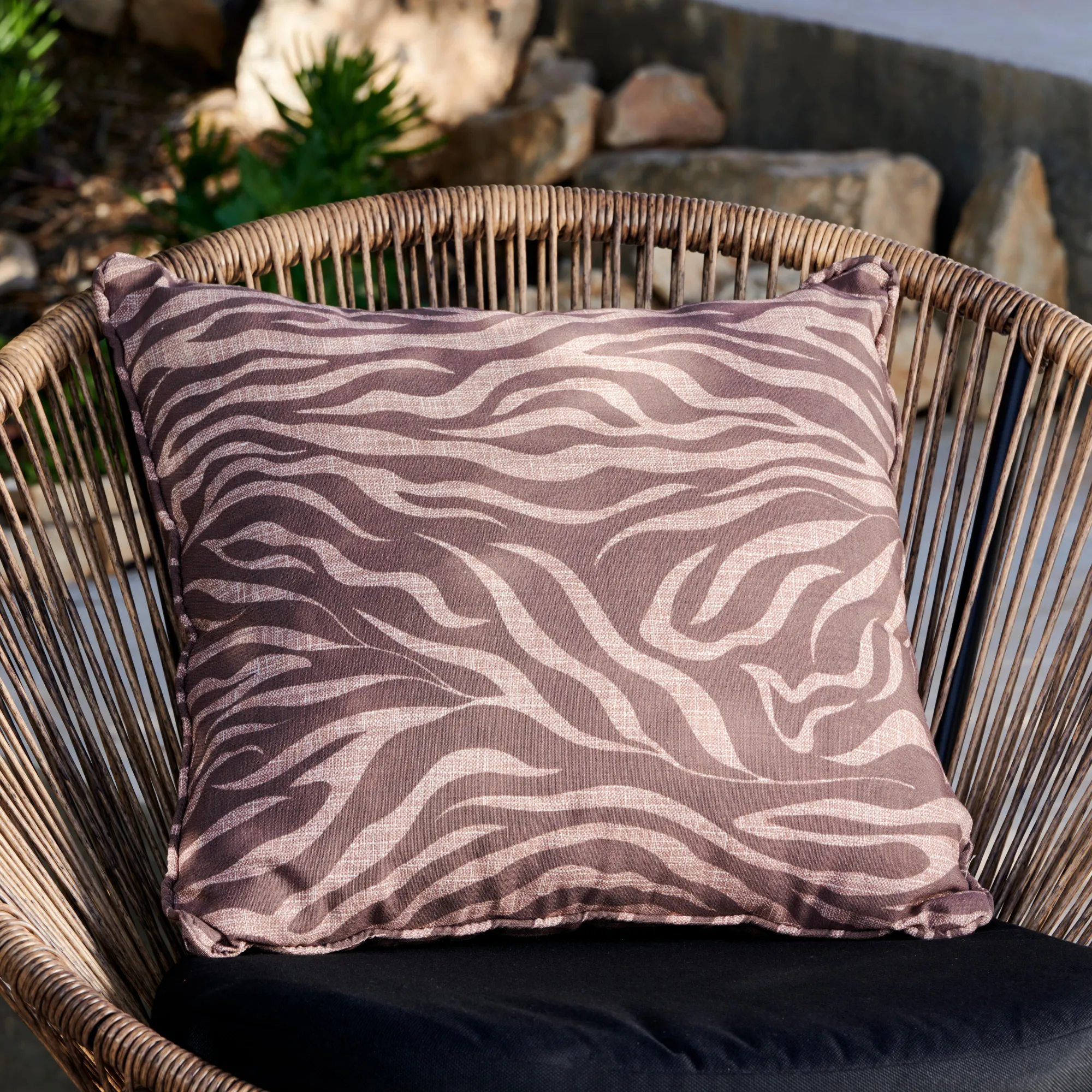 Clearance CASA Tigro Cuscino Da Esterno Marrone