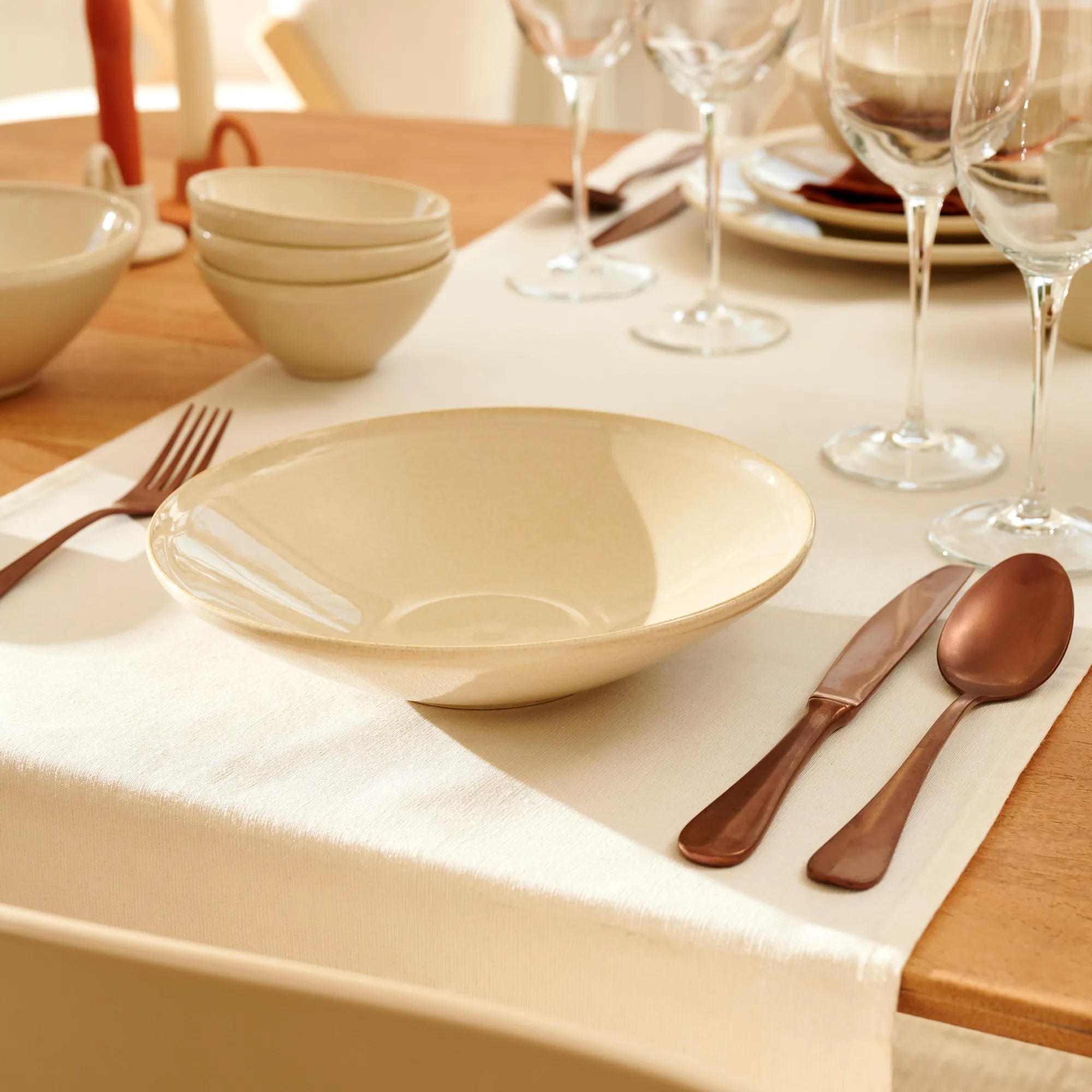 Sale CASA Toko Sand Piatto Fondo Beige